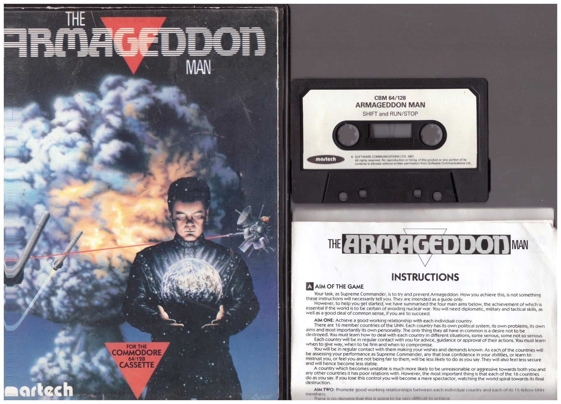 The Armageddon Man for Commodore 64 by Martech (M141)