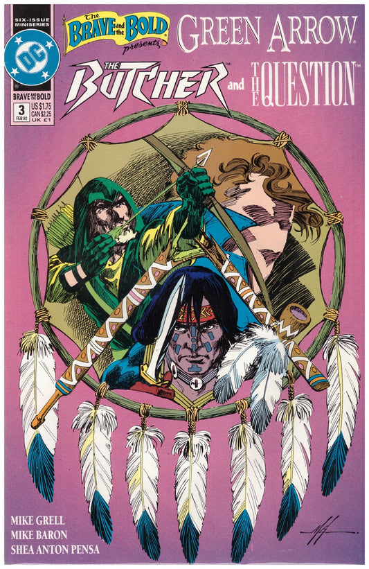 The Brave And The Bold Presents: Green Arrow, The Butcher And The Question #3 Feb 92 from DC Comics
