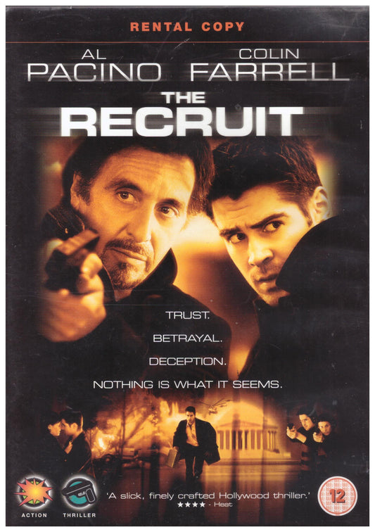 The Recruit DVD, Touchstone Home Entertainment, Al Pacino movie DVD, Colin Farrell thriller