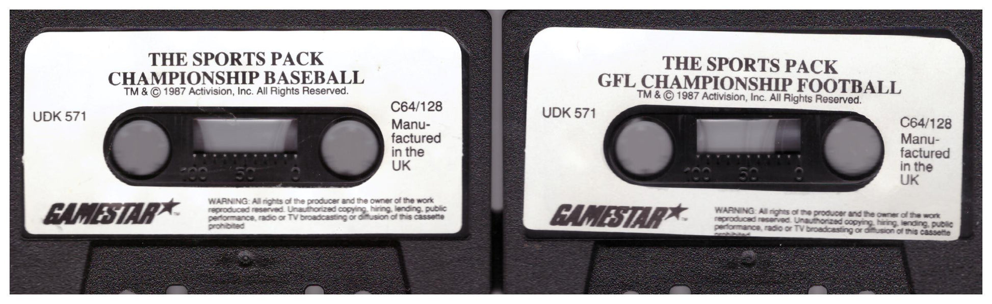 The Sports Pack for Commodore 64 from Gamestar (UDK 571)