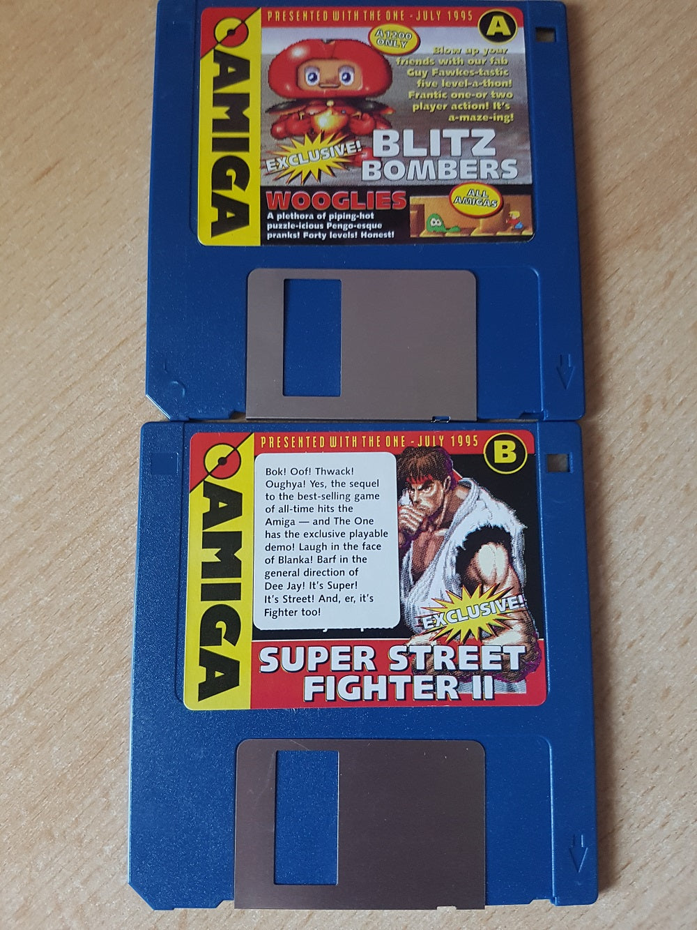 The One Amiga Issue 82/July 1995 Coverdisks for Commodore Amiga