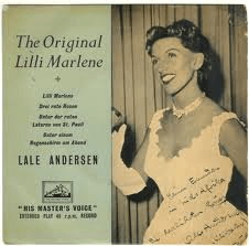 7" 45RPM The Original Lilli Marlene EP by Lale Andersen from His Masters Voice