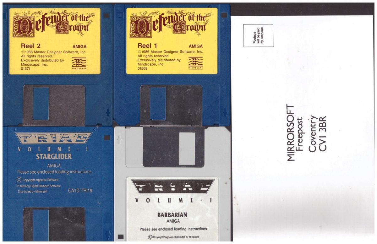 Mirrorsoft Triad Volume 1 – Commodore Amiga (Mirrorsoft, 1988 Game Compilation ...