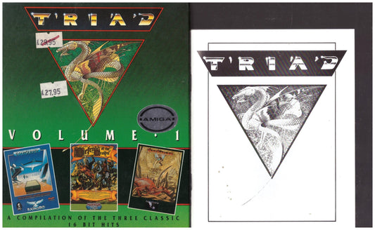 Triad Volume 1 for Commodore Amiga game compilation from Mirrorsoft
