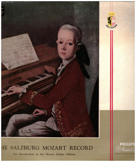The Salzburg Mozart Record 10 inch 33RPM vinyl Philips S 05906 R classical music Mozart compositions