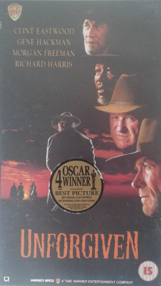 Unforgiven VHS – Clint Eastwood Western movie by Warner Home Video