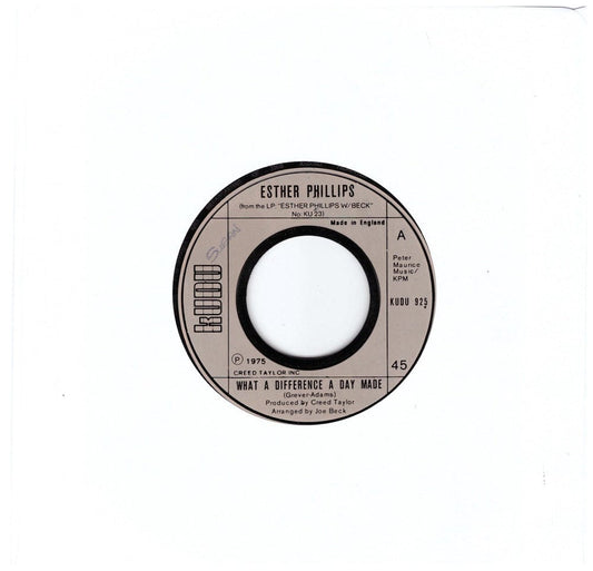 Esther Phillips What A Difference A Day Made 7-inch vinyl record from Kudu Records