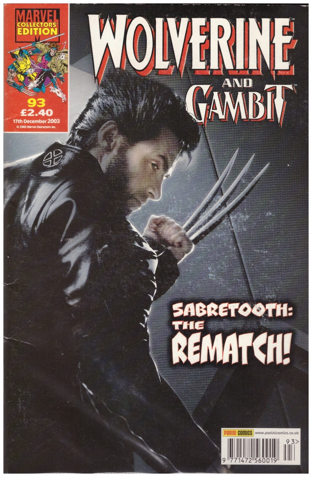 Wolverine And Gambit #93 from Marvel/Panini Comics UK