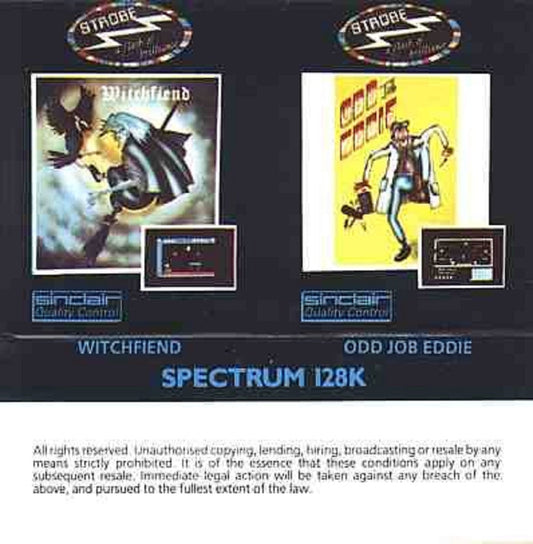 Witchfiend / Odd Job Eddie for ZX Spectrum - Strobe Games - Retro Games and Films