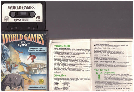 World Games for Commodore 64 Epyx/U.S. Gold