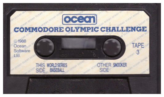 World Series Baseball/Snooker Tape Only for Commodore 64 from Ocean