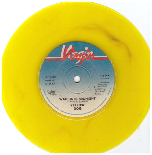 Yellow Dog Wait Until Midnight vinyl record Virgin Records VS 217