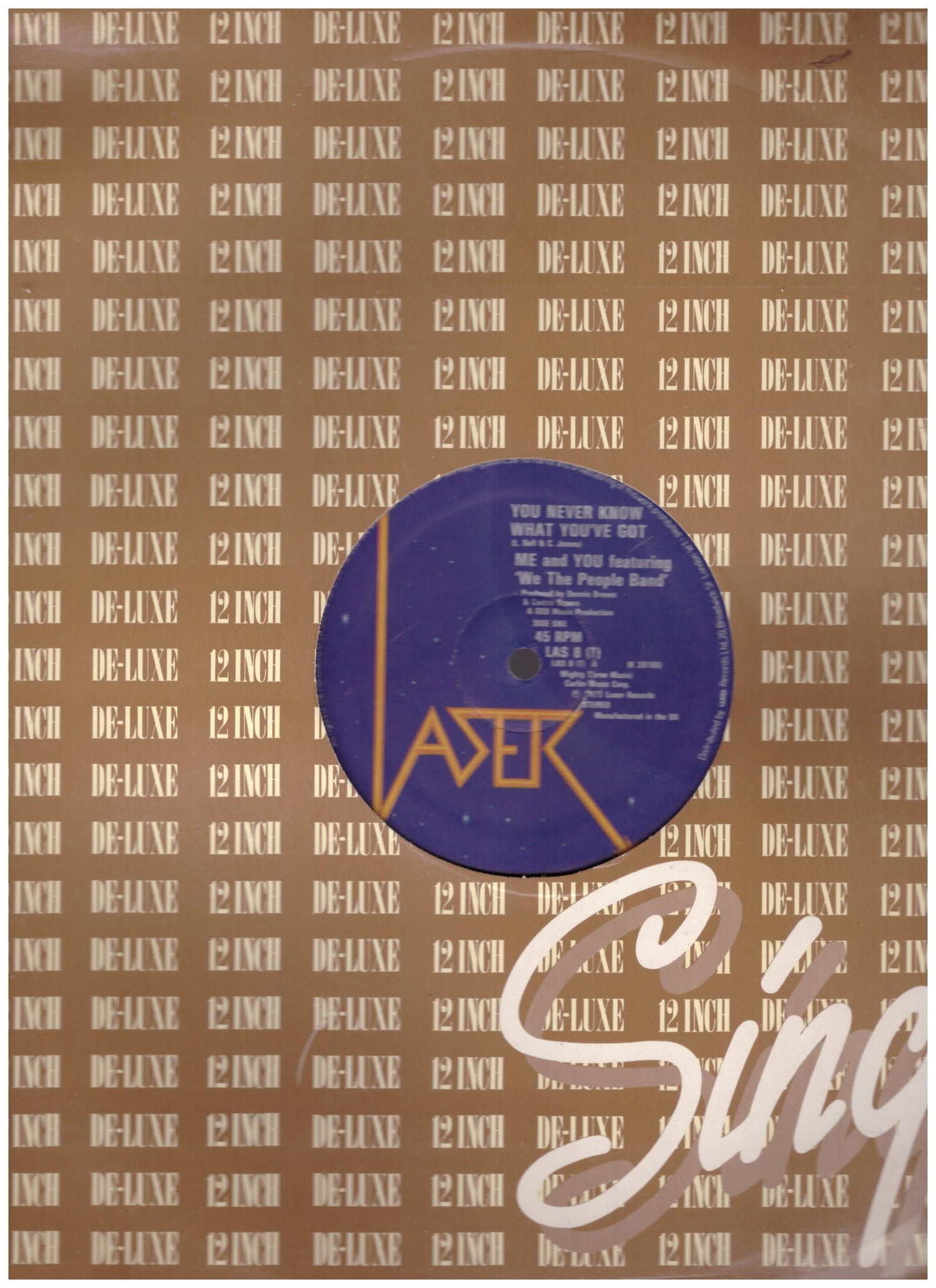 You Never Know What You've Got by Me And You Featuring We The People Band from Laser (LAS 8 (T))