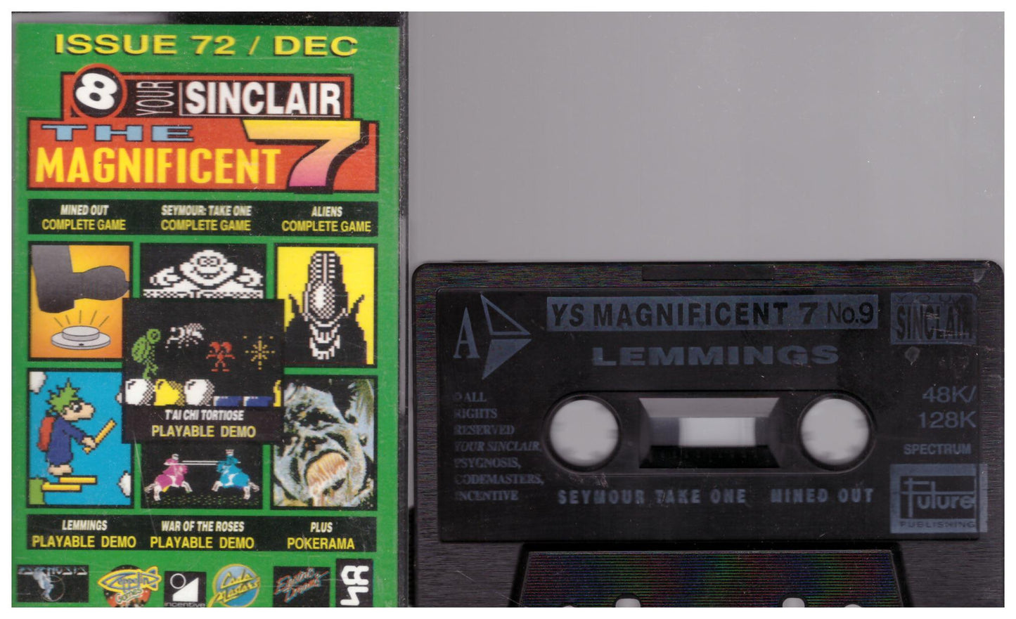 Your Sinclair Issue 72 covertape ZX Spectrum