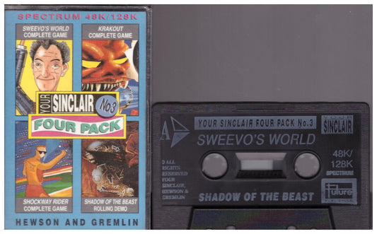 Your Sinclair Four Pack No. 3 covertape for ZX Spectrum