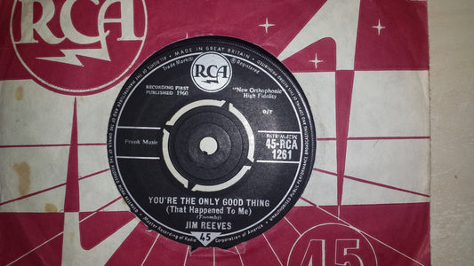 7" 45RPM You're The Only Good Thing (That Happened To Me)/Oh, How I Miss You Tonight by Jim Reeves from RCA