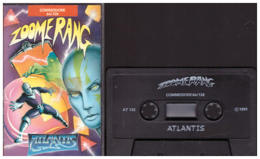 Zoomerang Commodore 64 game cassette Atlantis Software AT 132 original complete package retro gaming