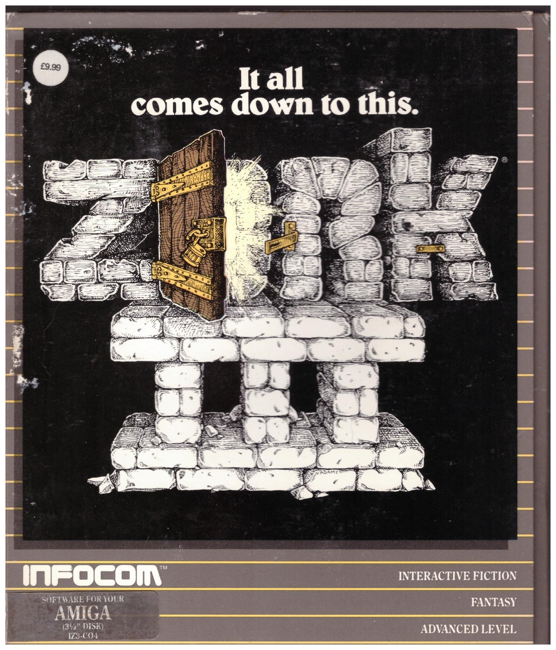 Zork III The Dungeon Master Infocom text adventure game for Commodore Amiga